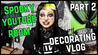 Decorating My Spooky Youtube Room *Part 2* // Emily Boo