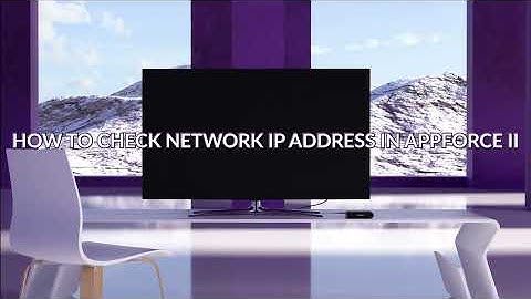 How To Check Network IP Address in Appforce II || GloriaForce || Android Tv Box