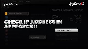How To Check Network IP Address in Appforce II || GloriaForce || Android Tv Box