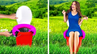 CUTE BATHROOM & TOILET PAPER HACKS || Easy DIY Tricks and Ideas With Toilet Paper by 123 GO! Genius