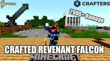 FINALLY CRAFTED REVENANT FALCON IN CRAFTERSMC SKYBLOCK #craftersmc #wenpixel #satnetwork #stnetwork