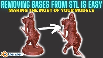 Removing Bases from STL Models is Easy