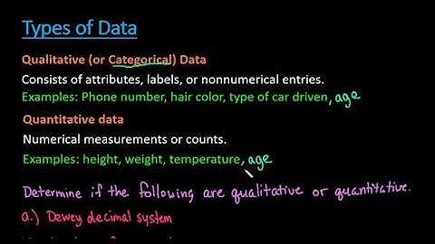 Qualitative vs Quantitative Data