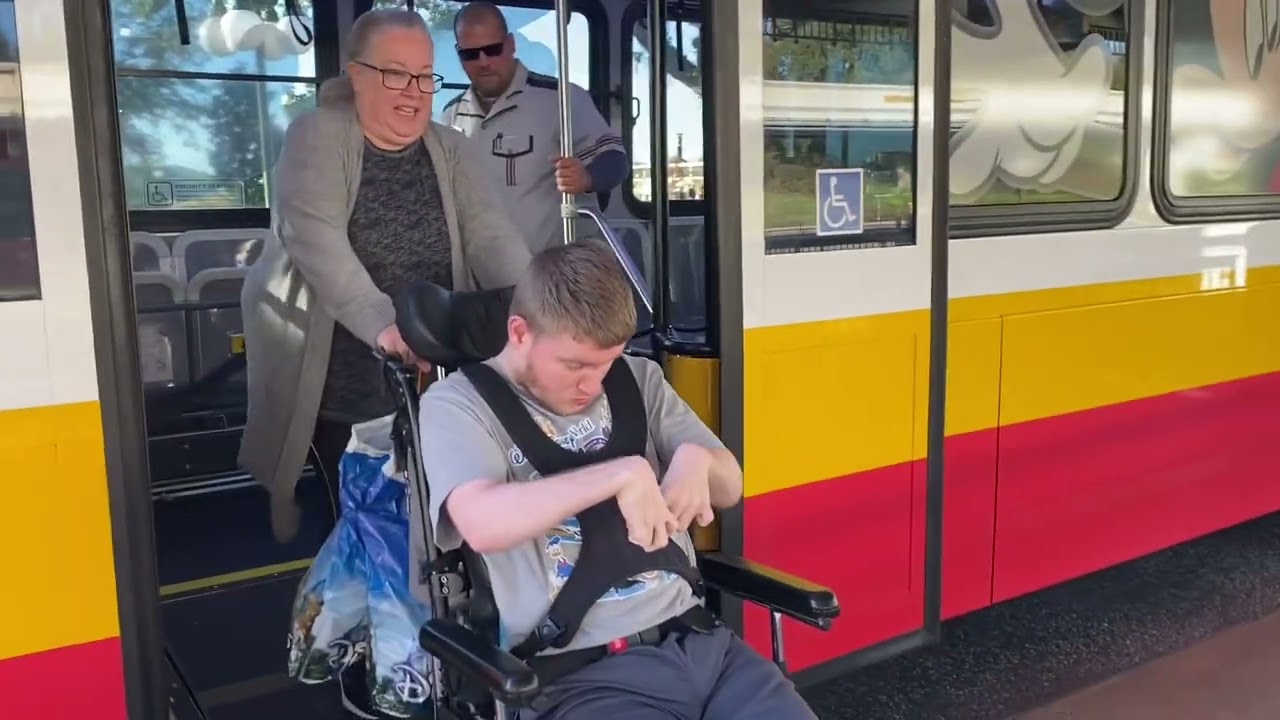 Sam gets a couple more bus rides as Mom works on getting yearly passes @ Disney World @onthatnote