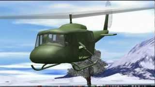 ラジコンヘリ入門　FMS フライトシュミレーター UH-1 Winter1.flv