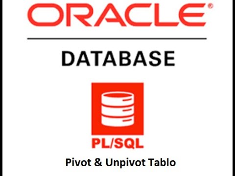 Oracle PL/SQL - Pivot & Unpivot Tablo - YouTube