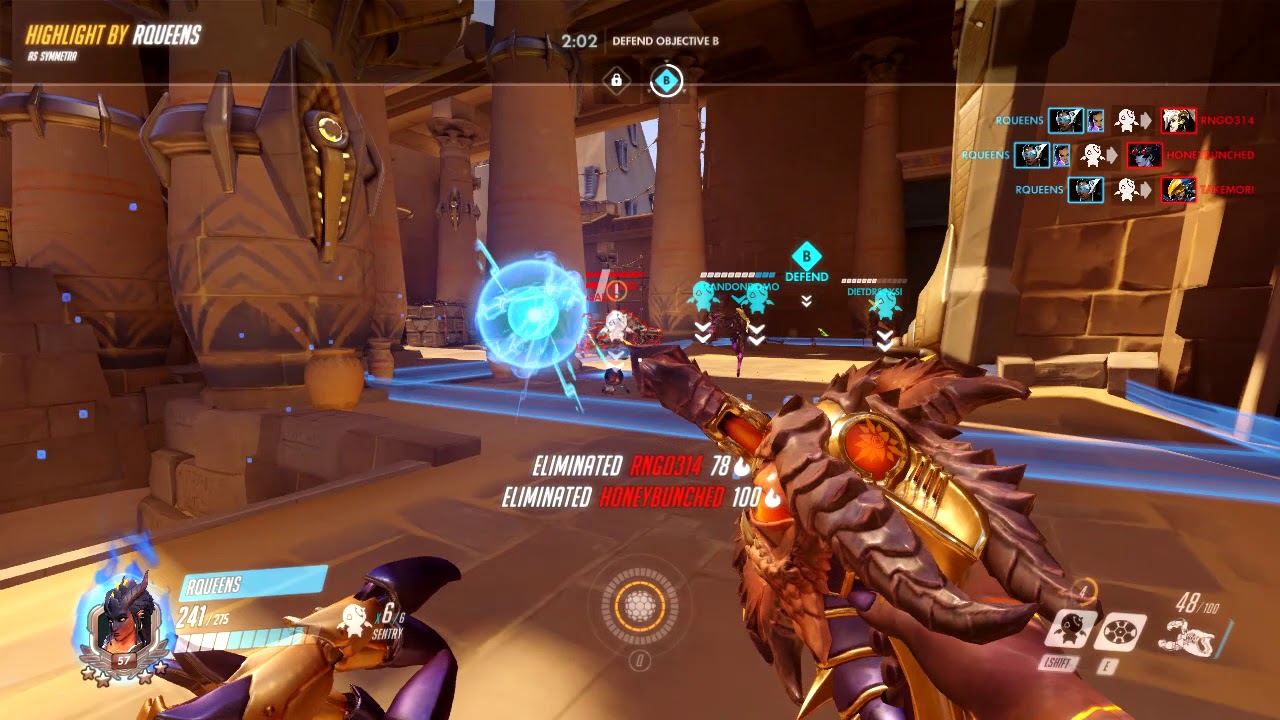 Symmetra + On Fire = Best Dragon Ever!