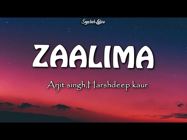 Zaalima (Lyrics) - Arjit Singh | Harshdeep Kaur | Raees class=
