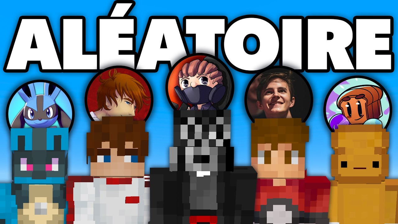 On a FUSIONNÉ 5 Minecraft et TOUT est ALÉATOIRE (ft Minoc, Dart, Mathox & Omeega)
