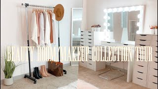 BEAUTY ROOM TOUR + MAKEUP COLLECTION