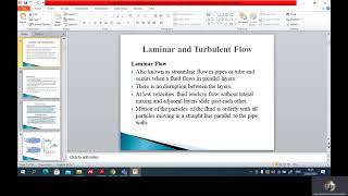 Fluid Mechanics Lecture 17 Laminar Flow Turbulent Flow and Reynolds Number 22nd March 2021