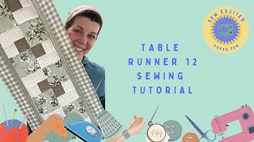 Table Runner 12 Helpful Heifer pattern from The Quilted Cow