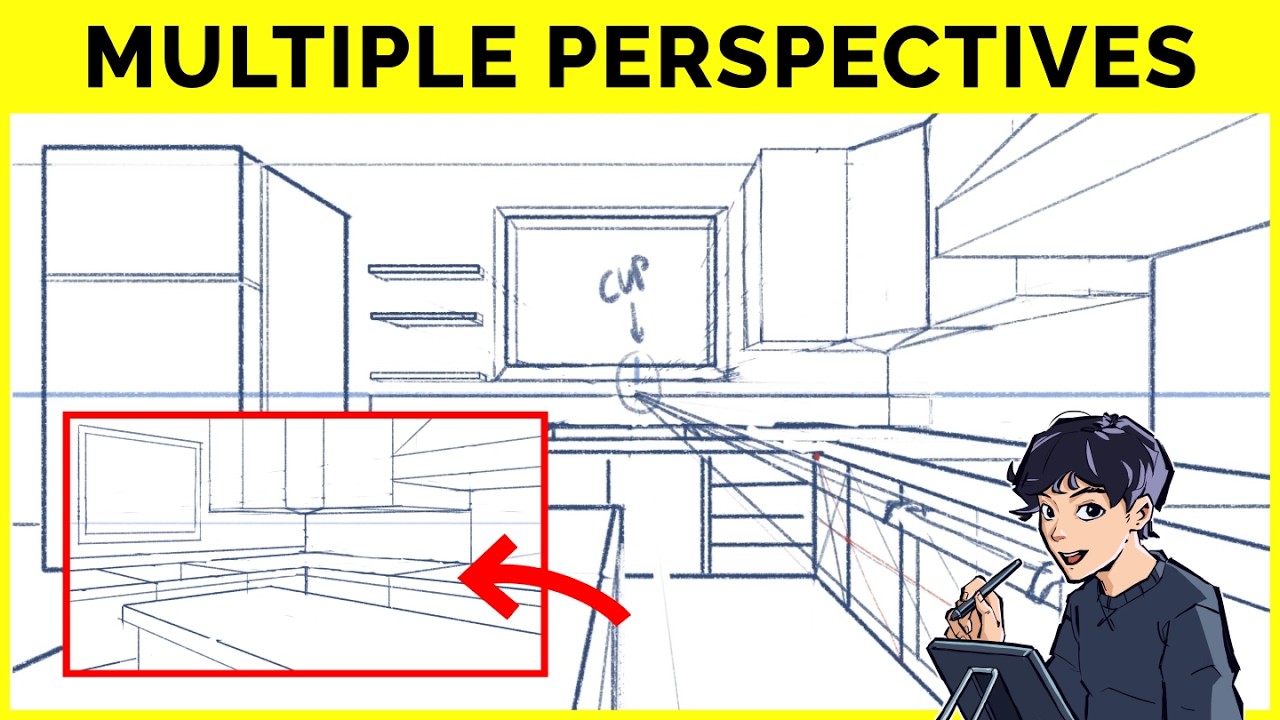 π΄ Drawing Multiple Angles like a BOSS Background Artist