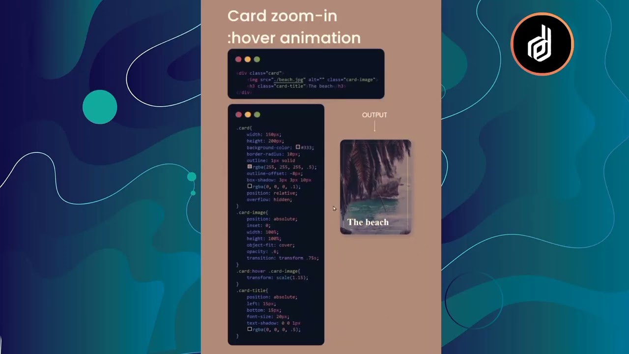CSS CARD ZOOM-IN HOVER ANIMATION - css card with hover animation and mobile fallback