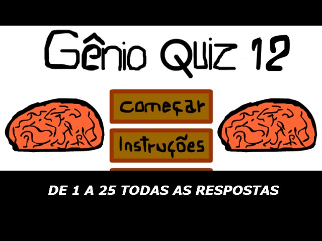 Todas as respostas do Gênio Quiz rs 1 e 2 - Gênio Quiz