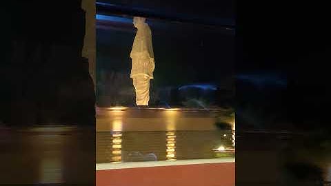 Statue Of Unity Night View !Sardar vallabhbhai Patel #NightView#Statueofunity #Lockdown2021#Shorts