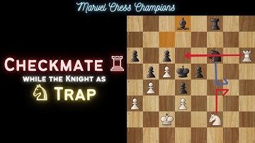 Checkmate with Rook while the Knight as trap - Full Game #ep43