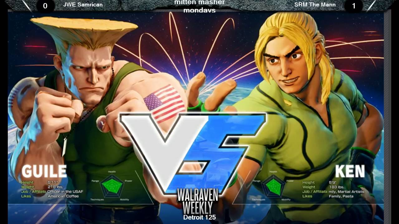 JWE Samrican(Guile) vs BlueLlama1(Ken) Walraven Weekly Detroit 125