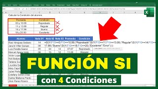 Función SI  con RANGOS de VALORES en Excel¿Cómo poner UNA CONDICIÓN entre DOS VALORES en Excel?