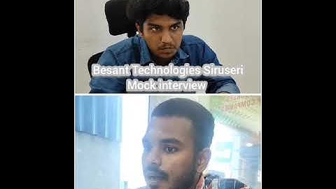 Frontend Mock Interview in Besant Technologies Siruseri🏅🔥.