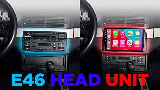 NEW E46 CARPLAY HEADUNIT  Unboxing / Install / Features  E46A12S  EASY Plug and Play! Tutorial