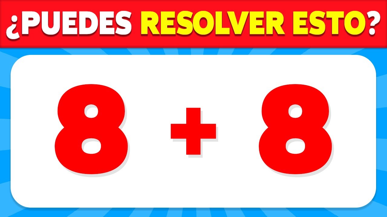 ¿Eres Bueno Con Los Números? | ¡El reto definitivo de MATEMÁTICAS! ➗🧠❌