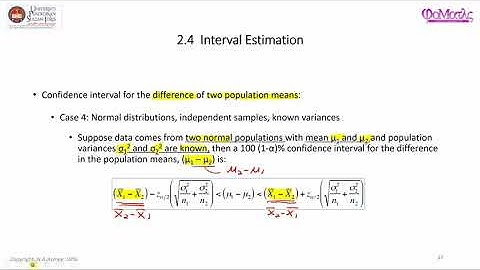 Known Variances (CI for Difference in Two Population Means)