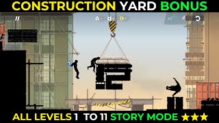 Full Vector - Construction Yard  2-1 to 2-11 Story Mode | All Levels + Bonus (3 Stars) Update