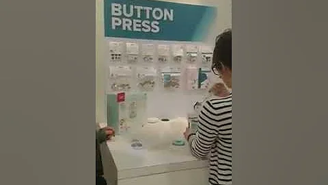 Creativation 2020 Button press machine !!!