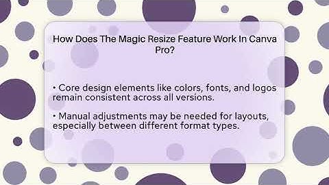 How Does The Magic Resize Feature Work In Canva Pro? - Graphic Design Nerd