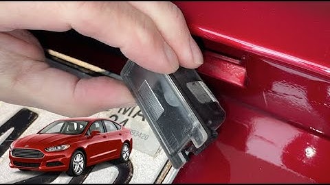 How To Replace License Plate Bulb On A 2013-2020 Ford Fusion