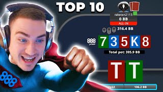 Time for a HERO CALL?! | Top 10 Poker Hands Ep. 87
