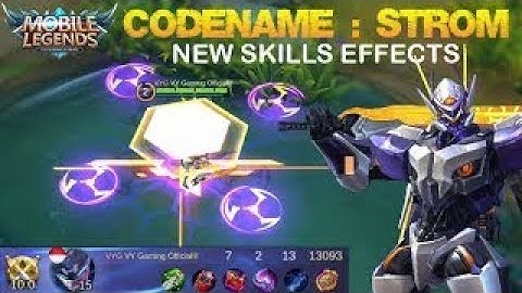 New Saber Codename Storm Skin Rework with Awesome Skills Effects Mobile Legends Patch 2.04