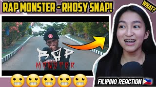 RAP MONSTER - RHOSY SNAP!!! WOAH! DIA EMINEM?! INDONESIA RAP GOD MEN!! [FILIPINO REACTION🇵🇭]