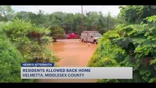 Helmetta residents return to waterlogged homes to inspect damage