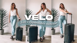 I Found The PERFECT Suitcase! 🧳 (Flight Attendant Approved) VELO Luggage: 3-in-1 Expandable Luggage