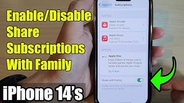 iPhone 14/14 Pro Max: How to Enable/Disable Share Subscriptions With Family