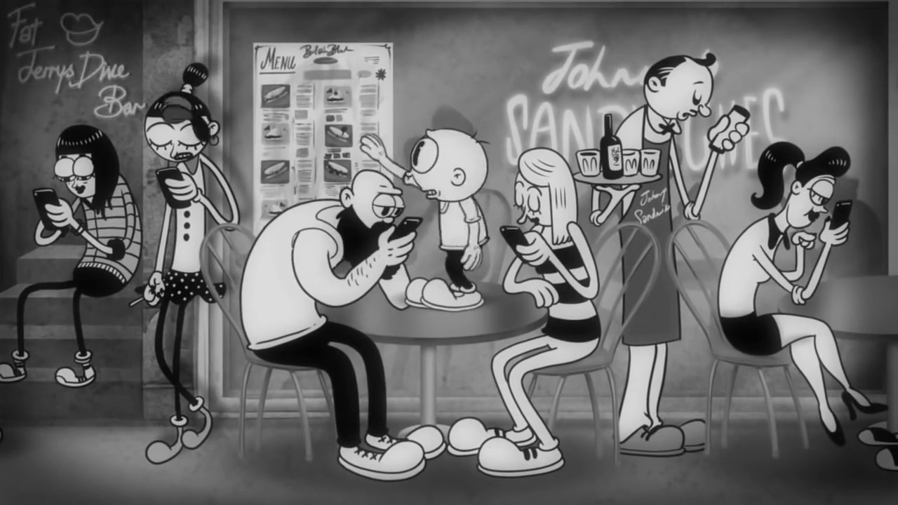 Мультик о зависимости людей от смартфонов - YouTube