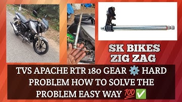 TVS Apache RTR 180 gear hard problem how to solve simple way/Tamil gear shift change problem solve