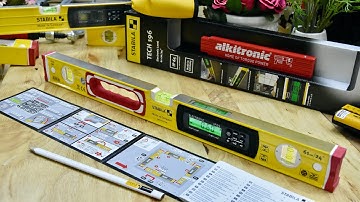 Thước thủy điện tử 61cm STABILA 17670, cách dùng và hiệu chuẩn nhanh. Made in Germany