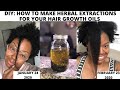 DIY: How I Make Herbal Extractions For My Hair Growth Oils For Healthy Hair! MASSIVE HAIR GROWTH!!!