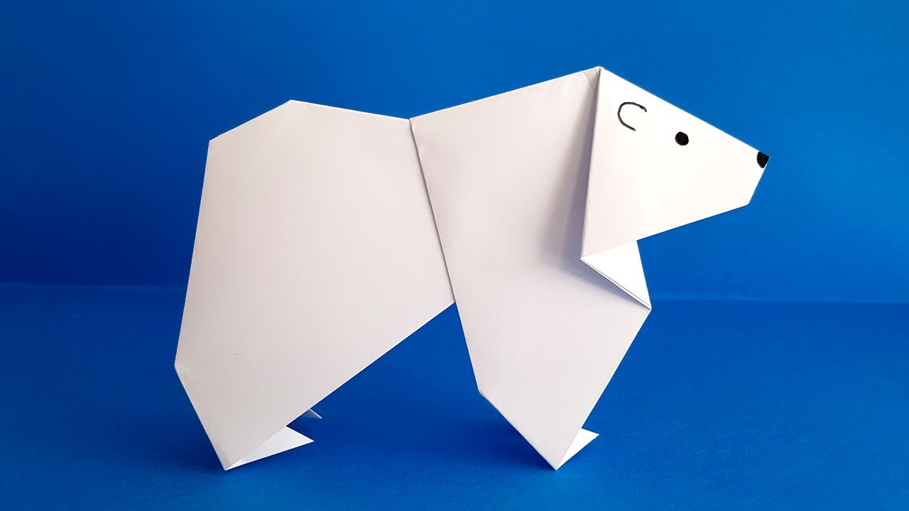 оригами из белой бумаги для детей