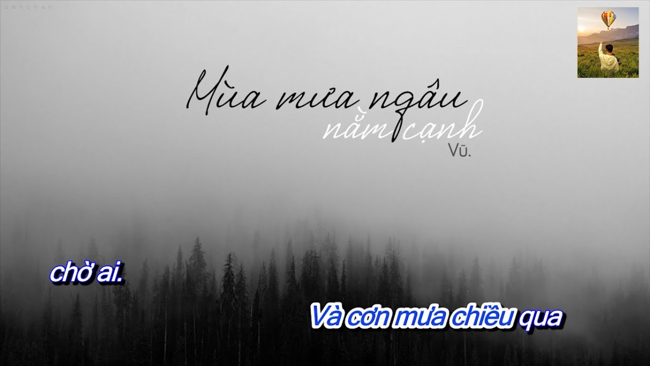 Mùa Mưa Ngâu Nằm Cạnh - Vũ | Karaoke | Beat Chuẩn. - youtube
