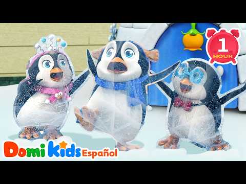 Baile Congelado 🐧🧊 | Canción de Animales y Movimiento para Niños | Domi Kids en Español