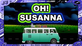 Oh! Susanna | Relaxing Classical Piano Music &amp; Night Drive Animation