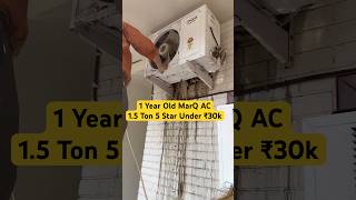 MarQ Split AC First Service After 1 Year, Copper Quality & Cooling Review #airconditioner