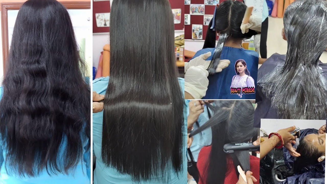 Professional HAIR STRAIGHTENING procedure step by step (NSTIW) kolkata