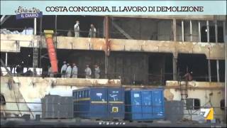 Costa Concordia: il lavoro di demolizione