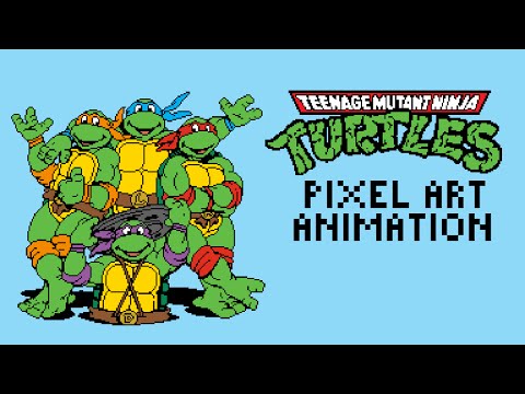 Teenage Mutant Ninja Turtles Pixel Art Animation by PXLFLX