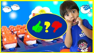 Family Fun Games for Kids Piranha Panic with Egg Surprise Toys - Video Review screenshot 4